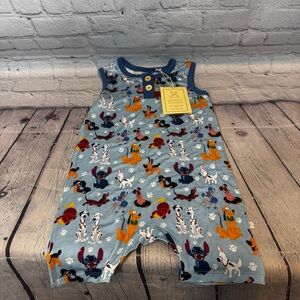 Little Snuggles Disney Dogs Bamboo Shortie Romper